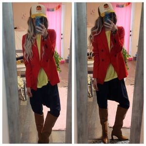 Ann Taylor Loft Red Blazer